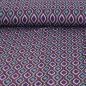Preview: Viskose Borkencrepe mit Lurex Elypsen flieder petrol